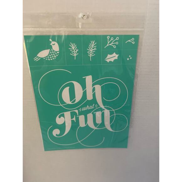 Chalk Couture‎ 8.5 x 11 New " Oh What Fun"  Transfer - Picture 1 of 5